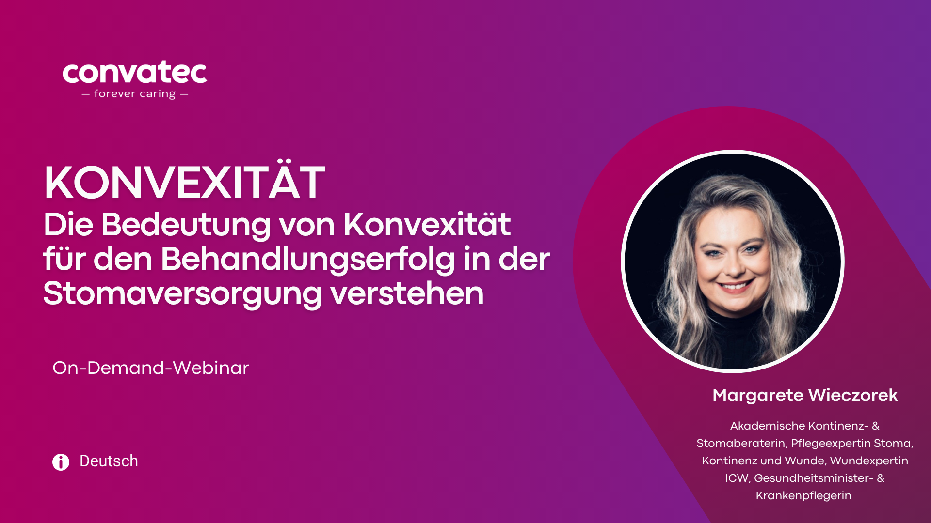 Webinar Banner mit Informationen, Deutsch, On-demand