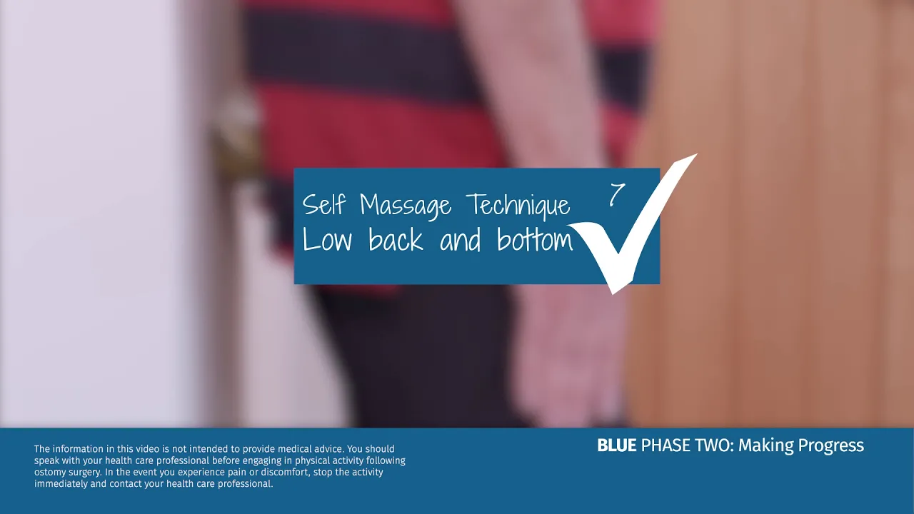 Blå boks med hvid tekst