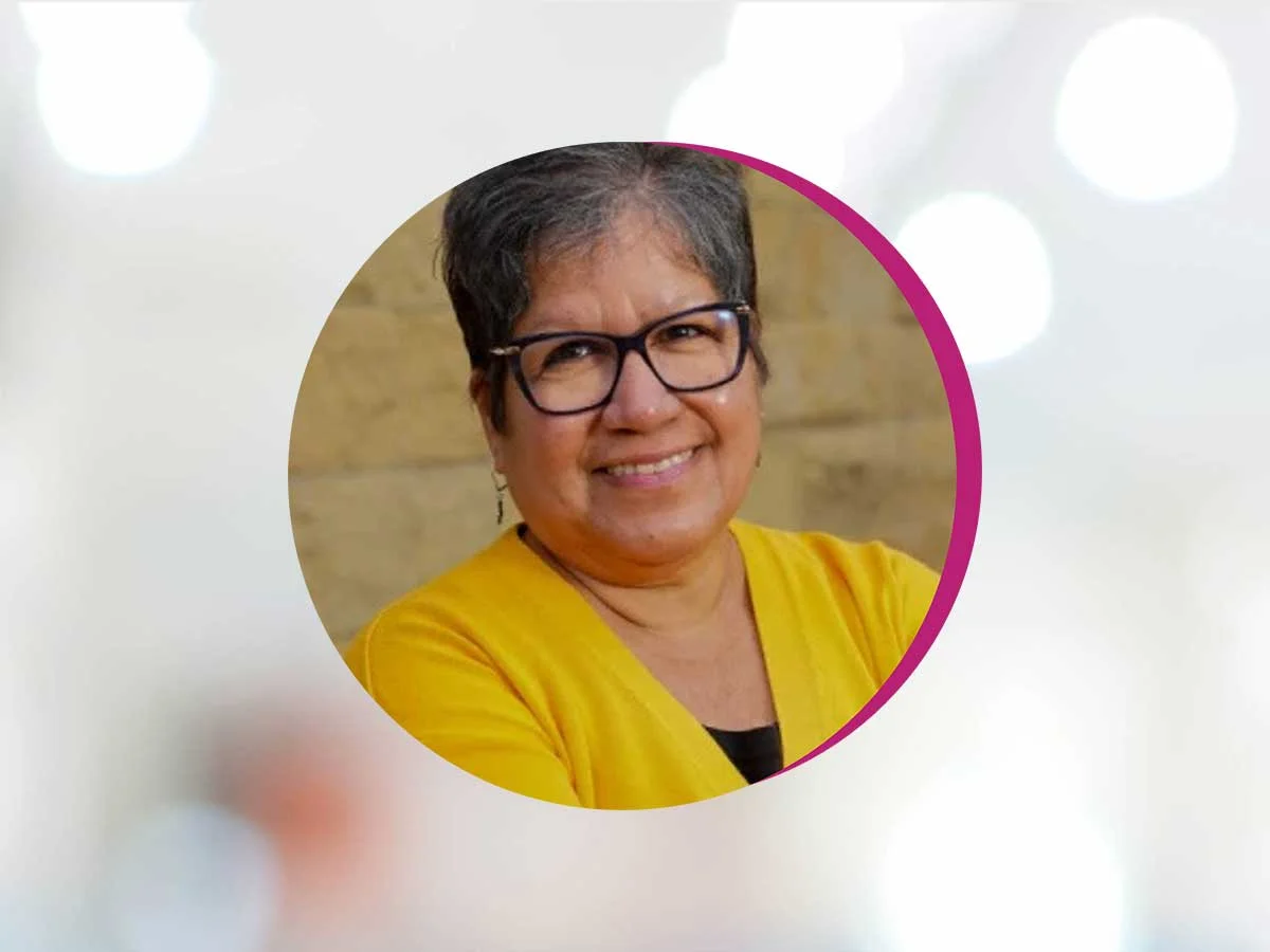 a person smiling for the camera