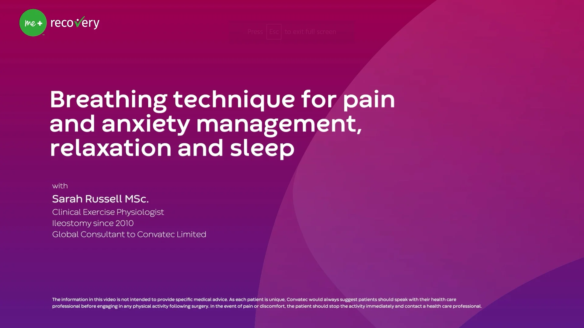 Um vídeo sobre 4/6 Técnica de Respiração para Gestão da Dor e Ansiedade, Relaxamento e Melhor Sono.