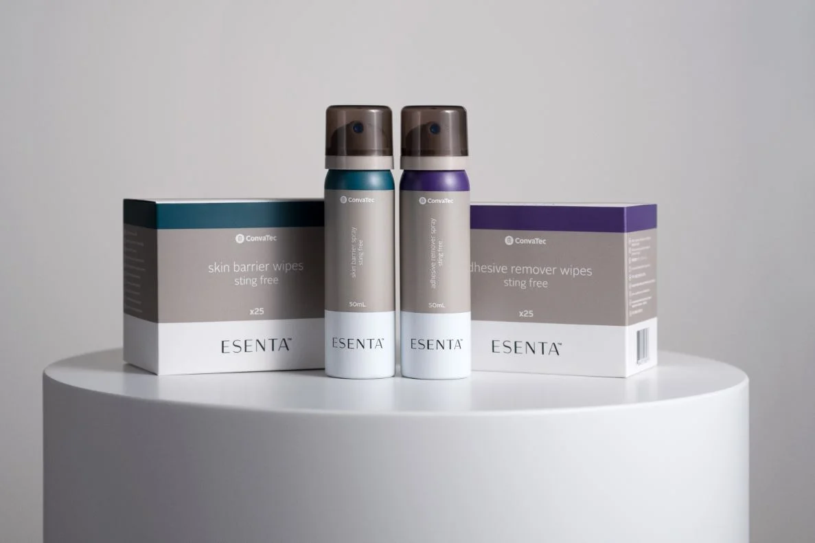 a group of makeup containers