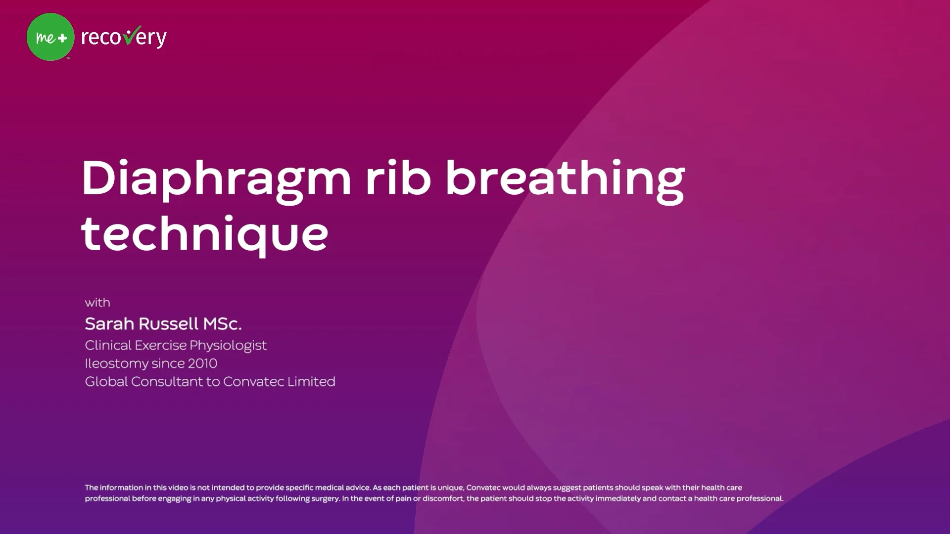 Um vídeo sobre a técnica de respiração da costela do diafragma para o envolvimento profundo do núcleo.