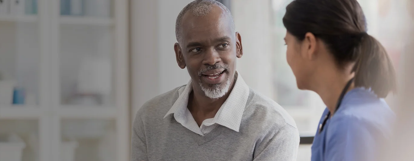 nurse and ostomy patient 