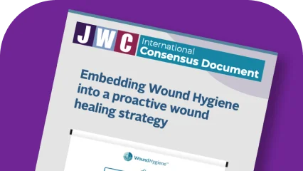 Um documento de consenso internacional da JWC sobre a incorporação da higiene de feridas numa estratégia proactiva de cicatrização de feridas.